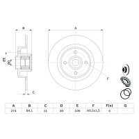 BOSCH 0 986 479 277 Bremsscheibe