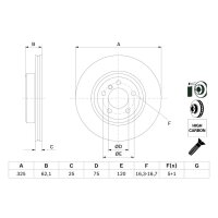 BOSCH 0 986 479 348 Bremsscheibe