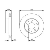 BOSCH 0 986 479 315 Bremsscheibe
