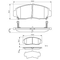 BOSCH 0 986 424 722 Bremsbelagsatz, Scheibenbremse