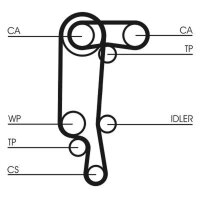 CONTINENTAL CTAM CT957K3 Zahnriemensatz