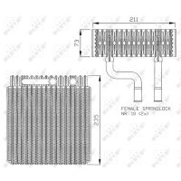 NRF 36073 Verdampfer, Klimaanlage