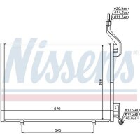 NISSENS 940107 Kondensator, Klimaanlage