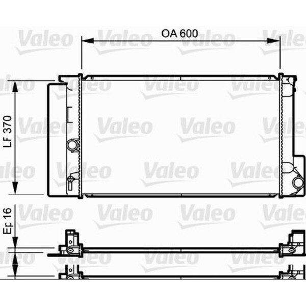 VALEO 735250 Kühler, Motorkühlung