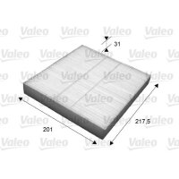 Pollenfilter VALEO 715631 Innenraumfilter 220x198x30mm -...