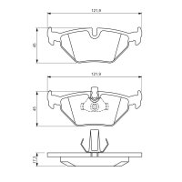 BOSCH 0 986 494 009 Bremsbelagsatz, Scheibenbremse