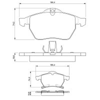 BOSCH 0 986 424 488 Bremsbelagsatz, Scheibenbremse