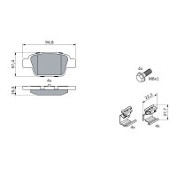 BOSCH 0 986 494 030 Bremsbelagsatz, Scheibenbremse