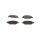 BOSCH 0 986 494 037 Bremsbelagsatz, Scheibenbremse