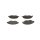 BOSCH 0 986 494 037 Bremsbelagsatz, Scheibenbremse