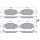 BOSCH 0 986 494 037 Bremsbelagsatz, Scheibenbremse