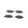 BOSCH 0 986 494 039 Bremsbelagsatz, Scheibenbremse