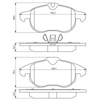 BOSCH 0 986 494 044 Bremsbelagsatz, Scheibenbremse