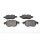 BOSCH 0 986 494 044 Bremsbelagsatz, Scheibenbremse