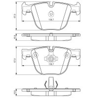 BOSCH 0 986 494 294 Bremsbelagsatz, Scheibenbremse