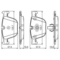 BOSCH 0 986 494 294 Bremsbelagsatz, Scheibenbremse