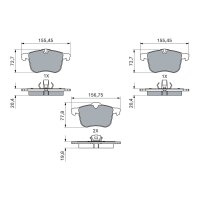 BOSCH 0 986 494 280 Bremsbelagsatz, Scheibenbremse
