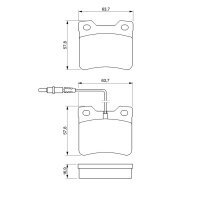 BOSCH 0 986 494 000 Bremsbelagsatz, Scheibenbremse
