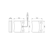 BOSCH 0 986 494 000 Bremsbelagsatz, Scheibenbremse