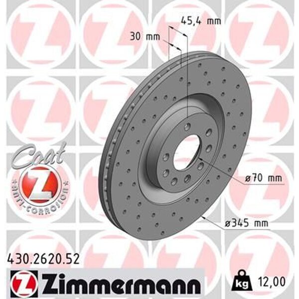 ZIMMERMANN 430.2620.52 Bremsscheibe