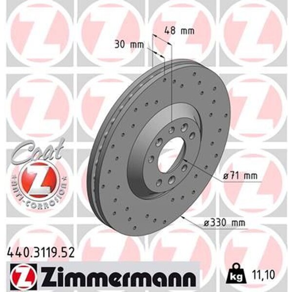 ZIMMERMANN 440.3119.52 Bremsscheibe