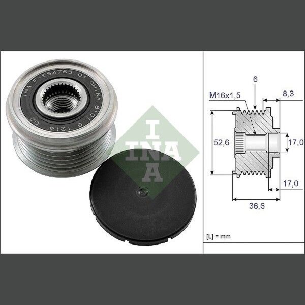 Schaeffler INA 535 0137 10 Generatorfreilauf