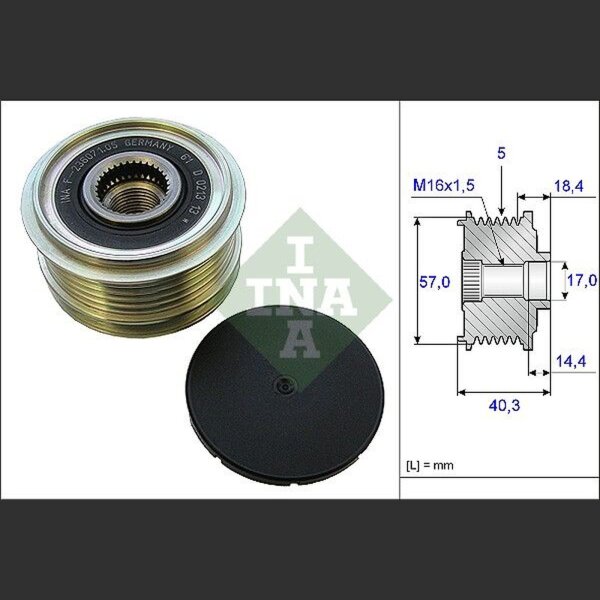 Schaeffler INA 535 0187 10 Generatorfreilauf
