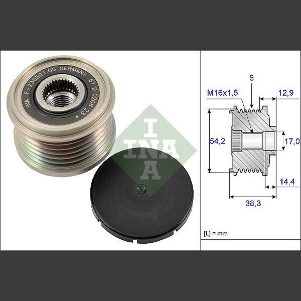 Schaeffler INA 535 0194 10 Generatorfreilauf