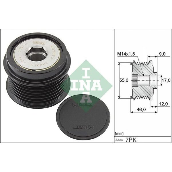 Schaeffler INA 535 0198 10 Generatorfreilauf