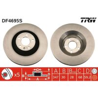TRW DF4695S Bremsscheibe