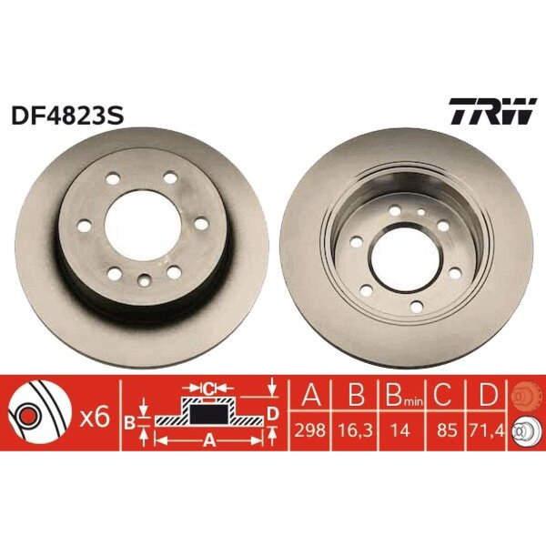 TRW DF4823S Bremsscheibe