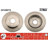 TRW DF4907S Bremsscheibe