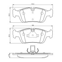 BOSCH 0 986 494 015 Bremsbelagsatz, Scheibenbremse