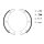 BOSCH 0 986 487 543 Bremsbackensatz, Feststellbremse