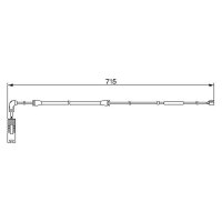 BOSCH 1 987 474 946 Warnkontakt, Bremsbelagverschleiß