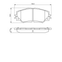 BOSCH 0 986 494 240 Bremsbelagsatz, Scheibenbremse