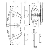 BOSCH 0 986 494 201 Bremsbelagsatz, Scheibenbremse