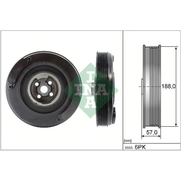 Schaeffler INA 544 0002 10 Riemenscheibe, Kurbelwelle