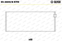 GLYCO 01-3841/6 STD Pleuellagerschale