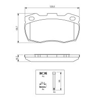 BOSCH 0 986 494 291 Bremsbelagsatz, Scheibenbremse