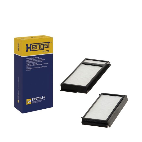 Innenraum-/Pollenfilter HENGST FILTER E2970LI-2 236x99x22mm - 1 Set