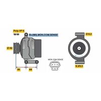 BOSCH 0 986 049 670 Generator