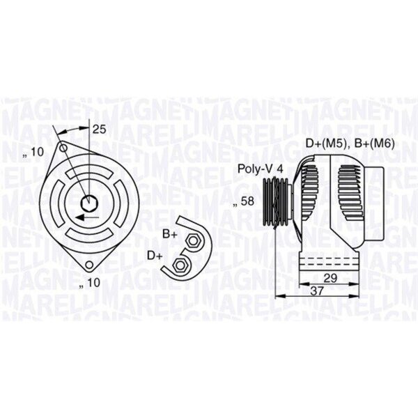 MAGNETI MARELLI 063341658010 Generator