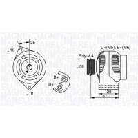 MAGNETI MARELLI 063341658010 Generator
