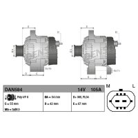 DENSO DAN584 Generator