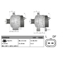 DENSO DAN936 Generator