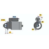 BOSCH 0 986 022 151 Starter