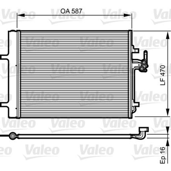 VALEO 814184 Kondensator, Klimaanlage