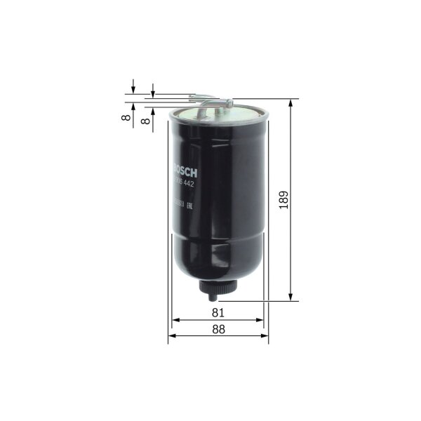 BOSCH 0 450 906 442 Kraftstofffilter