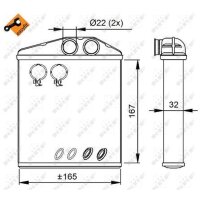 NRF 54208 Wärmetauscher, Innenraumheizung
